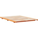  Posteljni okvir Voščeno rjava 150 x 200 cm Trdna borovina, (5000126418) | Shoptok.si
