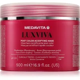 Medavita LUXVIVA Post Color Acidifying Mask negovalna maska za barvane lase 500 ml