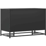 vidaXL Klupa za cipele crna 80x40x53,5 cm od drveta i metala | shoptok.hr