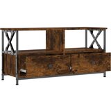 TV ormarić boja dimljenog hrasta 90x33x45 cm od drva i željeza | shoptok.hr