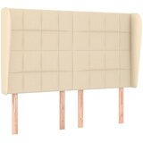  Uzglavlje s ušima krem 147x23x118/128 cm od tkanine | Eponuda.ba