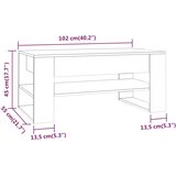  Stolić za kavu bijeli 102x55x45 cm od konstruiranog drva | shoptok.hr