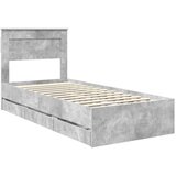  Okvir za krevet s ladicama Betonski sivi 75 x 190 cm - Beton siva 75 x 190 cm | shoptok.hr
