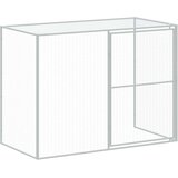 vidaXL Kućica za pse s igralištem svjetlosiva 214x253x181 cm čelična | shoptok.hr