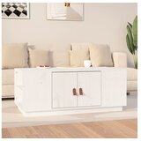  Klubska mizica bela 100x50x41 trdna borovina | Shoptok.si