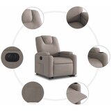  Električni naslonjač na podizanje svjetlosivi od tkanine | shoptok.hr