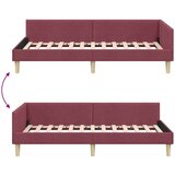 vidaXL Kutni okvir kreveta Ostalo boja crnog vina 90 x 190 cm | shoptok.hr