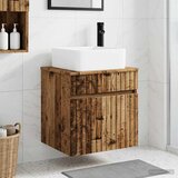  Umivaonik s policom za zid Staro drvo 49 x 41 x 63 cm Cijene