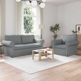  Set sofe 2 pcs Svijetlo siva 175 x 82 x 80 cm tkanina | shoptok.hr