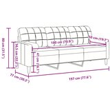  Trosjed s ukrasnim jastucima boja vina 180 cm baršunaste | shoptok.hr