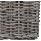  Košarica za saksije s pohranom 2 pcs Siva Lacak Ratan - Siva | shoptok.hr