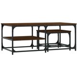 vidaXL Uklapajući stolići za kavu 2 kom boja hrasta konstruirano drvo | shoptok.hr