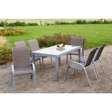 Gardenson Vrtna Garnitura Amalfi, 7-Delno, Rjavosiva | Shoptok.si