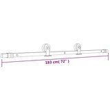  Klizna vrata s priborom za montažu 70 x 210 cm masivna borovina | shoptok.hr