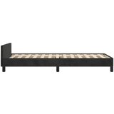  Posteljni okvir z vzglavjem črn 90x190 cm žamet, (20902971) | Shoptok.si