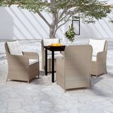  5-dijelni vrtni blagovaonski set smeđi | shoptok.hr