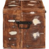 vidaXL Kutija za spremanje s pohranom Šareni masivno obnovljeno drvo | shoptok.hr