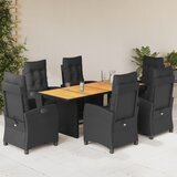  9-dijelni vrtni blagovaonski set s jastucima poliratan smeđi | shoptok.hr