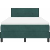  LED Box Spring Krevet Tamnozelena 120 x 190 cm Baršun | shoptok.hr