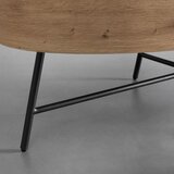 Bessagi Home klubska miza emilia, barva hrasta, 120x60 | Shoptok.si