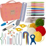 Maaleo set za heklanje i pletenje s 21 iglom i pređom, 58 dijelova | shoptok.hr