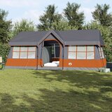  Šotori s streho Siva in oranžna 622 x 295 x 238 cm Poliester - - Siva - 25.7 - 622 x 295 x 238 cm - 2025- | Shoptok.si