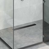 Tuš kanal 2-u-1 sa 360° sifonom Crna 60 cm Nehrđajući čelik 304 | shoptok.hr