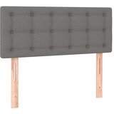  Box spring postelja z vzmetnico temno siva 90x200 cm blago, (20790155) | Shoptok.si