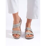 Shelvt Comfortable gray women's flip-flops | shoptok.hr