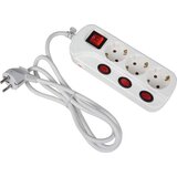 Heitronic 45190 razdelilna letev s stikalom 3-kratni bela vtičnica 1 kos, (20457294) | Shoptok.si