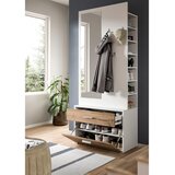 Livetastic PREDSOBA bela, temni hrast | Shoptok.si