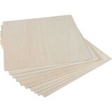  Set plošč iz lesa ameriške lipe - 200 x 200 x 3 mm | Shoptok.si