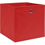  Kutije za pohranu od netkane tkanine 4 kom 28x28x28 cm crvene | shoptok.hr
