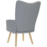 vidaXL Stol za sproščanje svetlo sivo blago | Shoptok.si