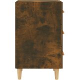  Noćni ormarić dimljeni hrast 40 x 40 x 66 cm konstruirano drvo | shoptok.hr