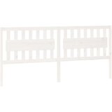  Posteljno vzglavje belo 205,5x4x100 cm trdna borovina, (20646981) | Shoptok.si