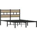 vidaXL Metalni okvir kreveta bez madraca boja hrasta sonome 120x190 cm | shoptok.hr