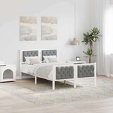  Okvir za krevet Svijetlo siva 120 x 190 cm tkanina | shoptok.hr