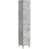  Set ormara 2 pcs Betonska siva Konstruirano drvo | Shoptok.si
