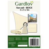  Trokutasto sjenilo za sunce 3 × 3 × 3 m bež – vrtno sjenilo za terasu, balkon i kampiranje | Shoptok.si