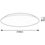 Rabalux LED STROPNA SVETILKA Rorik 24W 4000K 2250LM IP20, 71124 | Shoptok.si