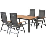 Gardenson VRTNA GARNITURA TOBLINO aluminij barve grafita, siva | Shoptok.si