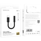 Borofone ADAPTER BV15 AUDIO - TIP C V JACK 3,5 MM - ČRNI (DAC) | Shoptok.si