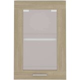 Viseći Viseča steklena omarica sonoma hrast 40x31x60 cm iverna plošča, (20716769) | Shoptok.si