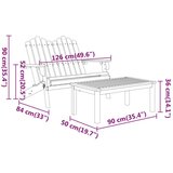vidaXL 4-dijelna vrtna garnitura Adirondack od masivnog drva bagrema | shoptok.hr