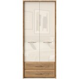 Jela Jagodina plakar P22A/GL - kolekcija Gala - Pacifik orah/Bež Lak - 97x227x60 cm | Eponuda.com