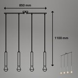 BRILONER Srebrni luster na sajli LONGA 4xE27/60W/230V | Eponuda.com