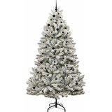  Umjetno božićno drvce Zelena i bijela 270 cm PVC i metal | Eponuda.com