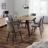 Bessagi Home retro jedilna miza gino, tikovina, črna | Shoptok.si
