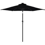  Vrtni suncobran s čeličnom šipkom crni 225 x 225 x 212 cm | Eponuda.ba